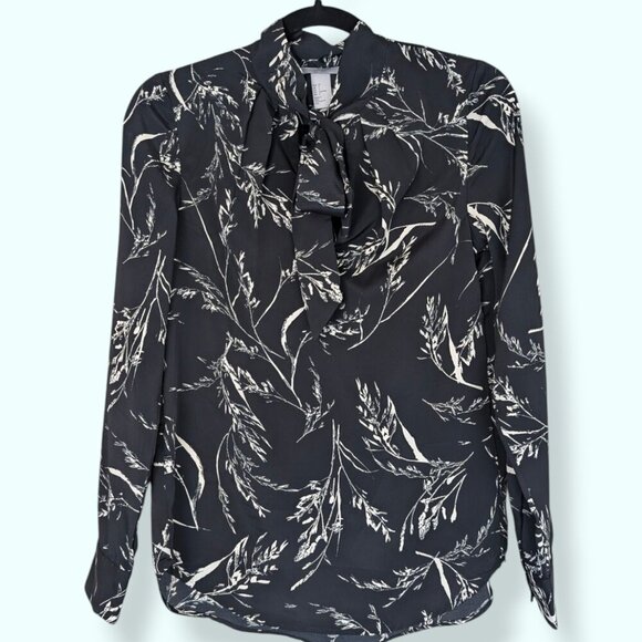 H&M Dark Necktie Blouse - Picture 6 of 9